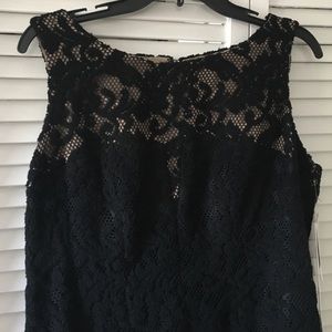 NWT Anne Klein black lace sheath dress